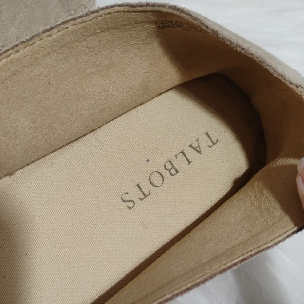 (X1) NWOT Talbots Izzy Suede Espadrille Flats Sz.10.5